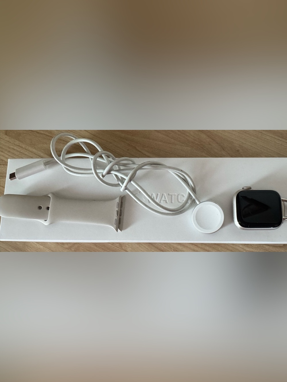 Apple Watch Series 7 Starlight Aluminum Case with Starlight Sport Band - 41mm